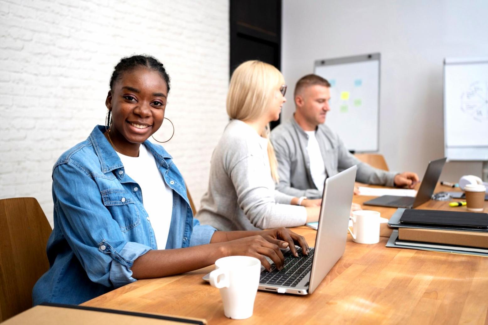 Professional workspace with financial planning materials